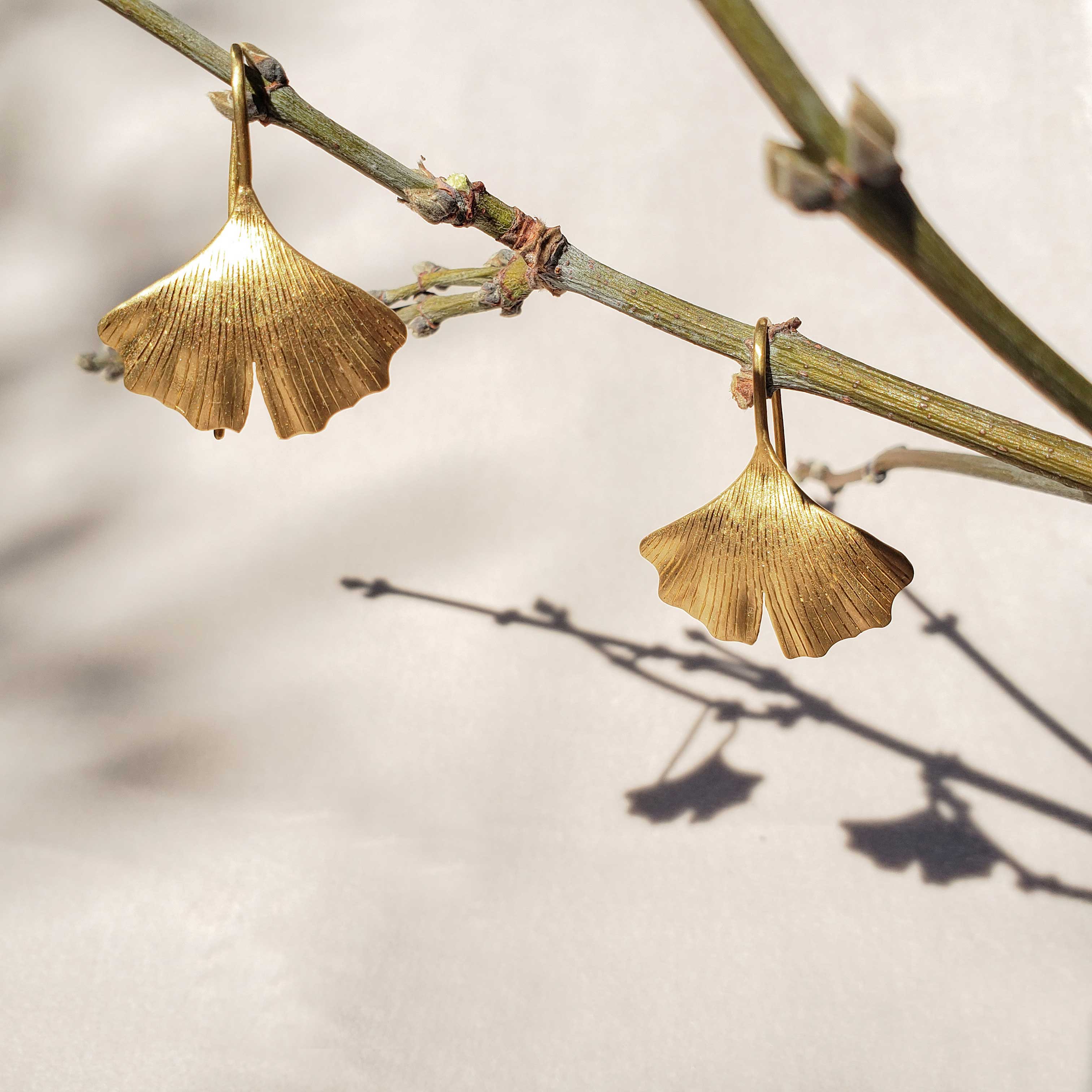Aros Ginkgo Dorados