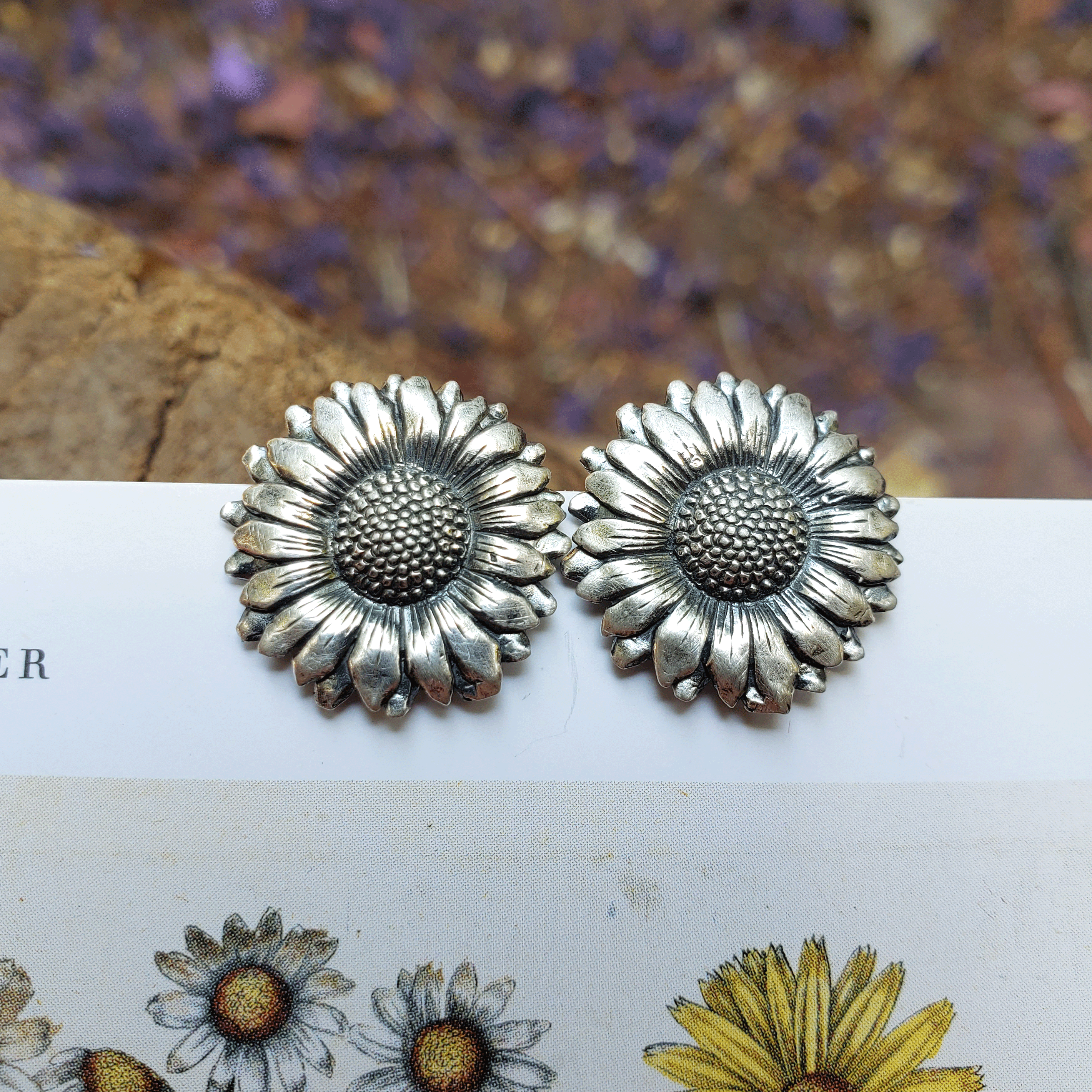 Aros Girasol pequeños envejecidos