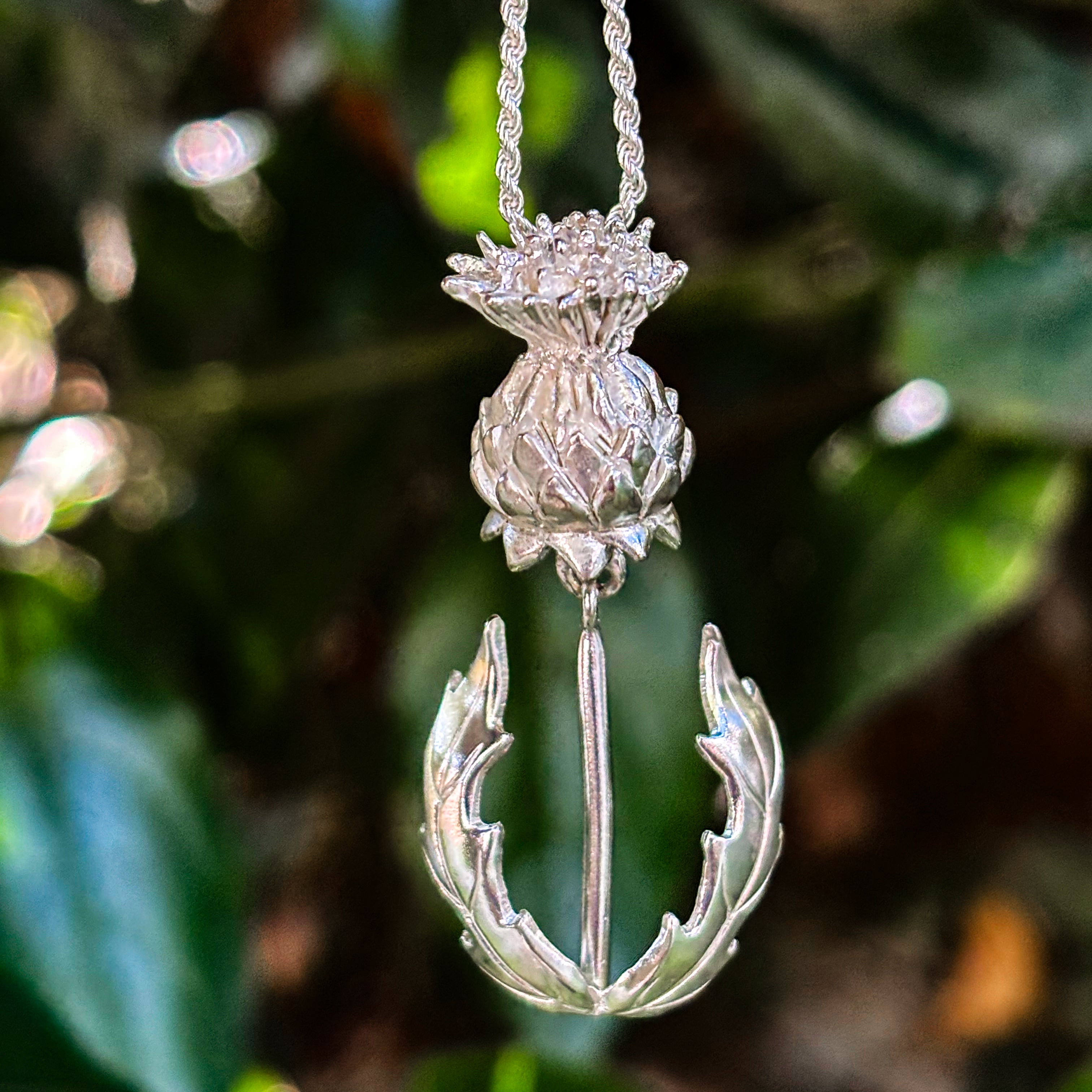 Colgante Flor de Cardo